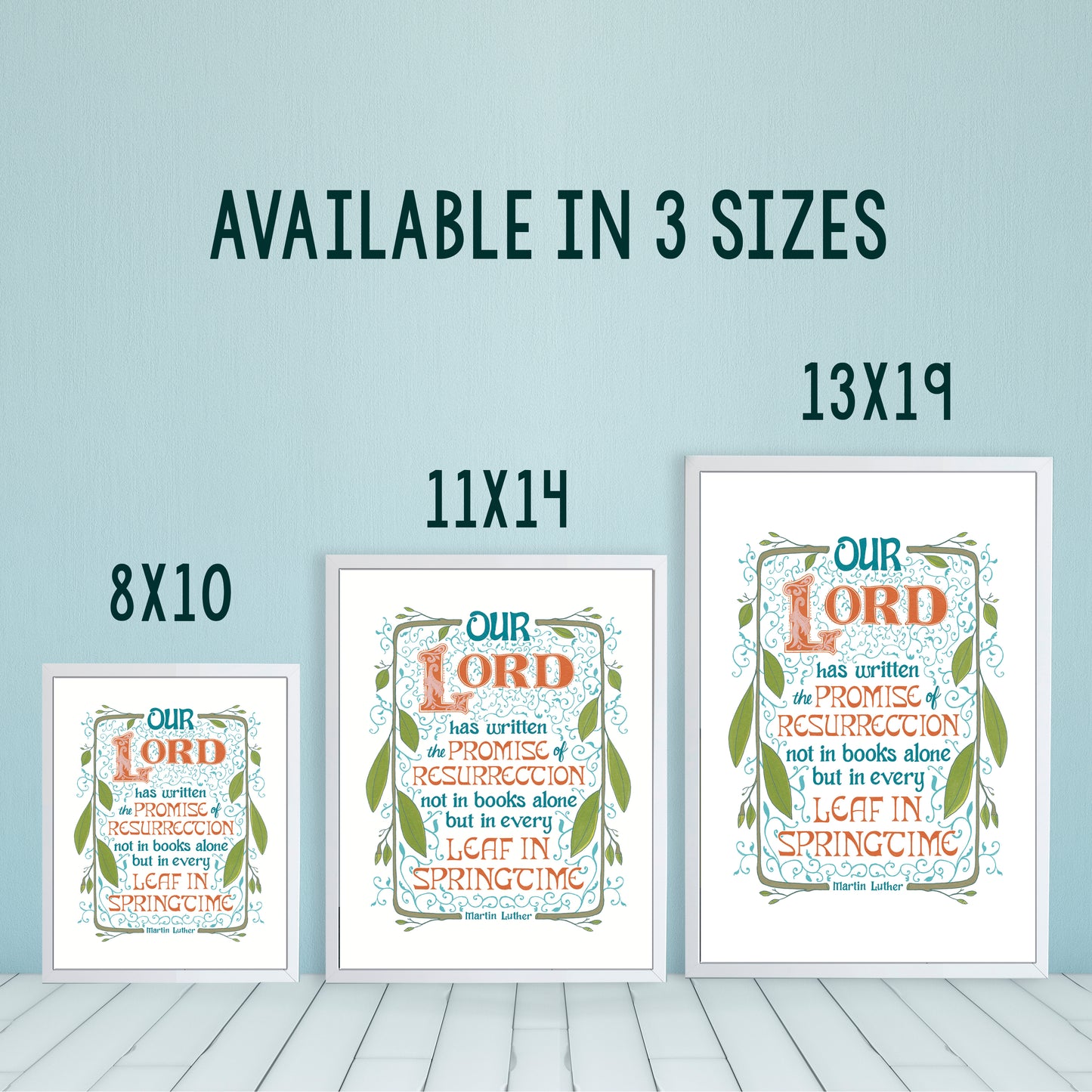 Martin Luther Springtime | Inspirational Christian Wall Art