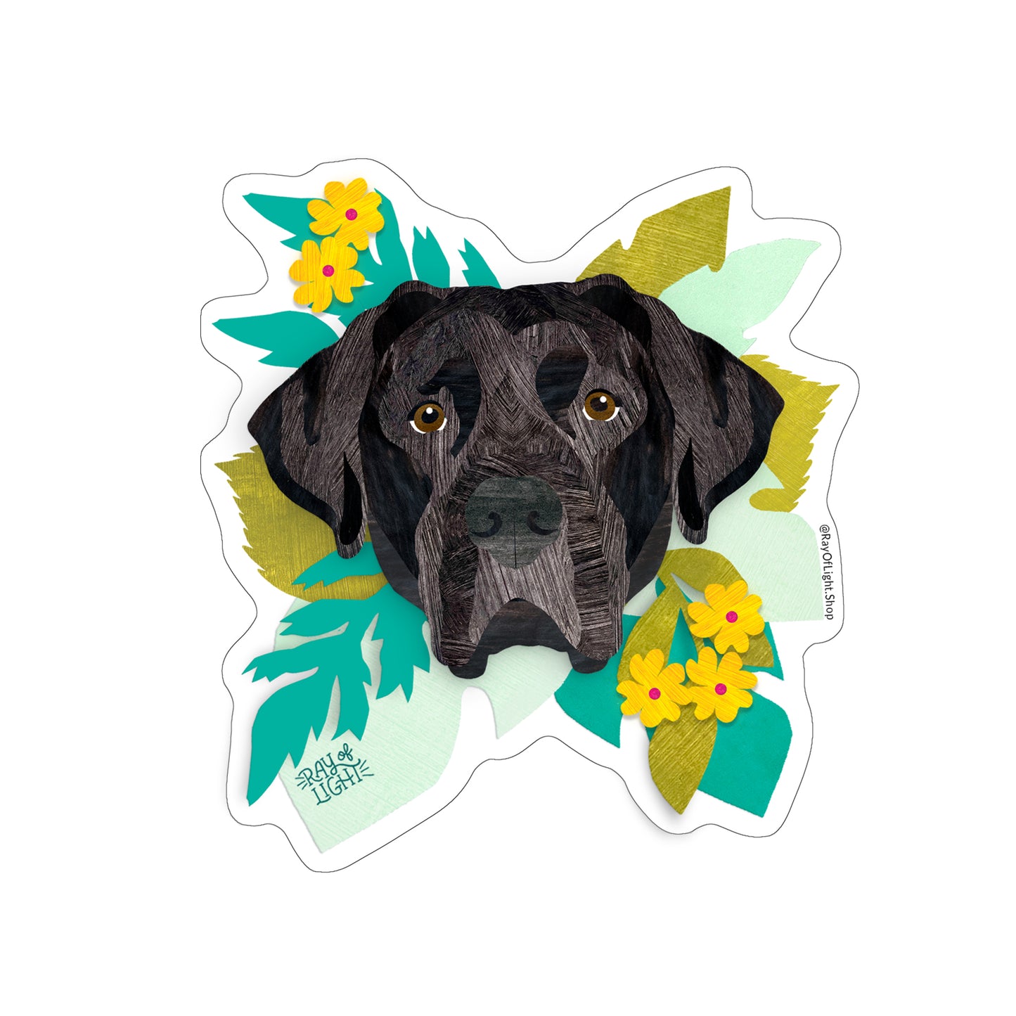 Black Lab Sticker