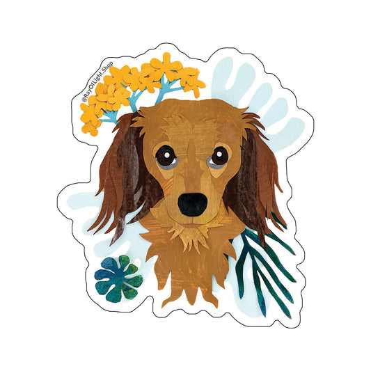 Dachshund Longhair Sticker