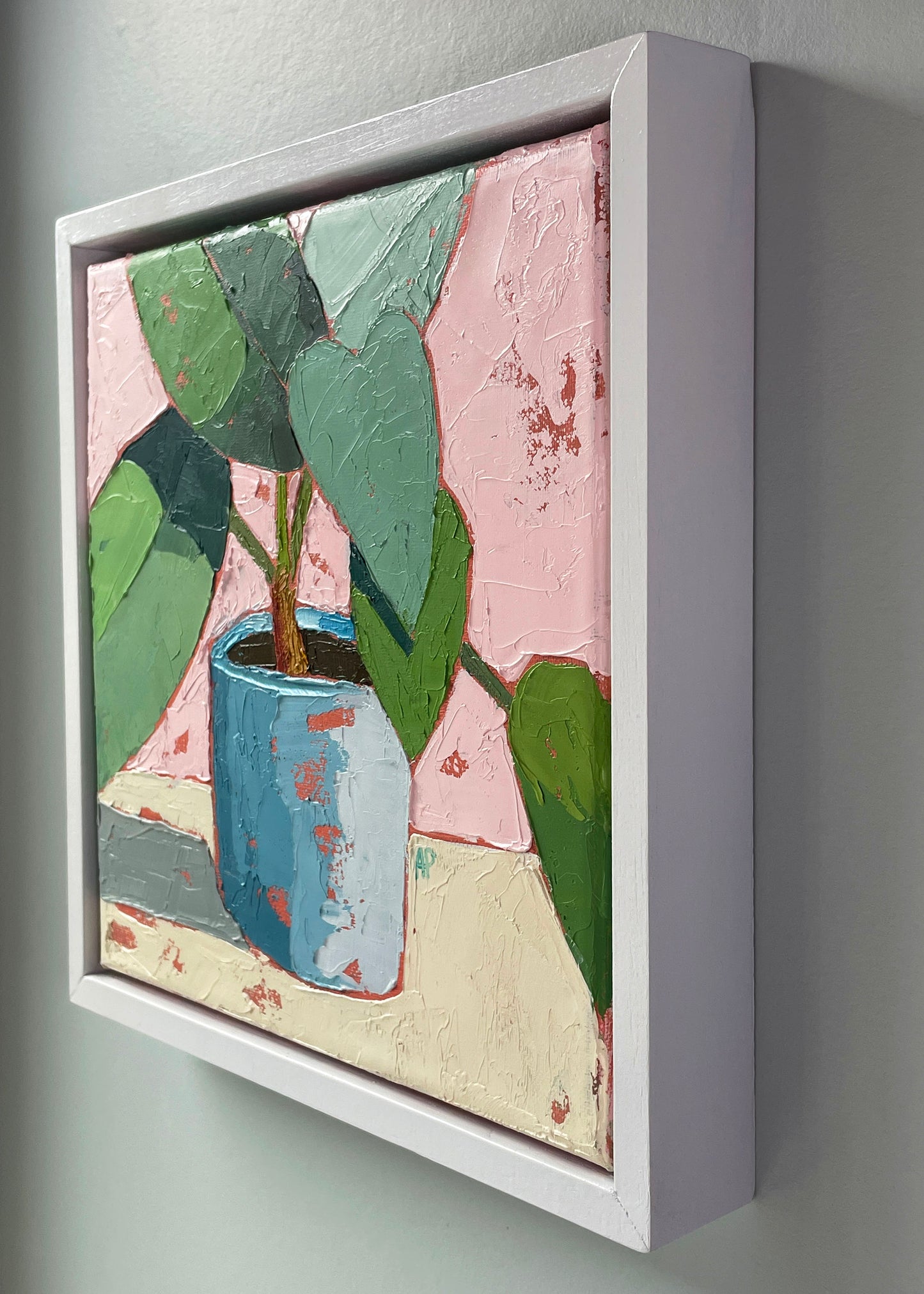 The Sweetheart – Original Heart Leaf Philodendron Oil Painting