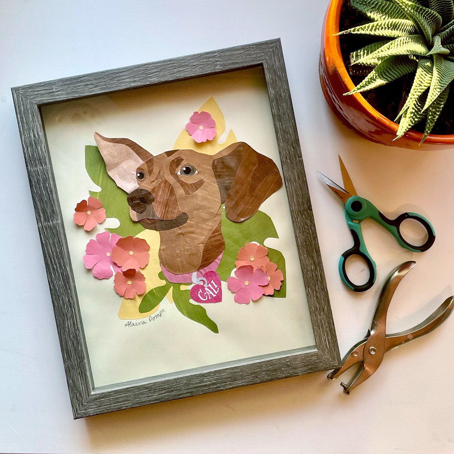 Custom Paper Collage Portrait