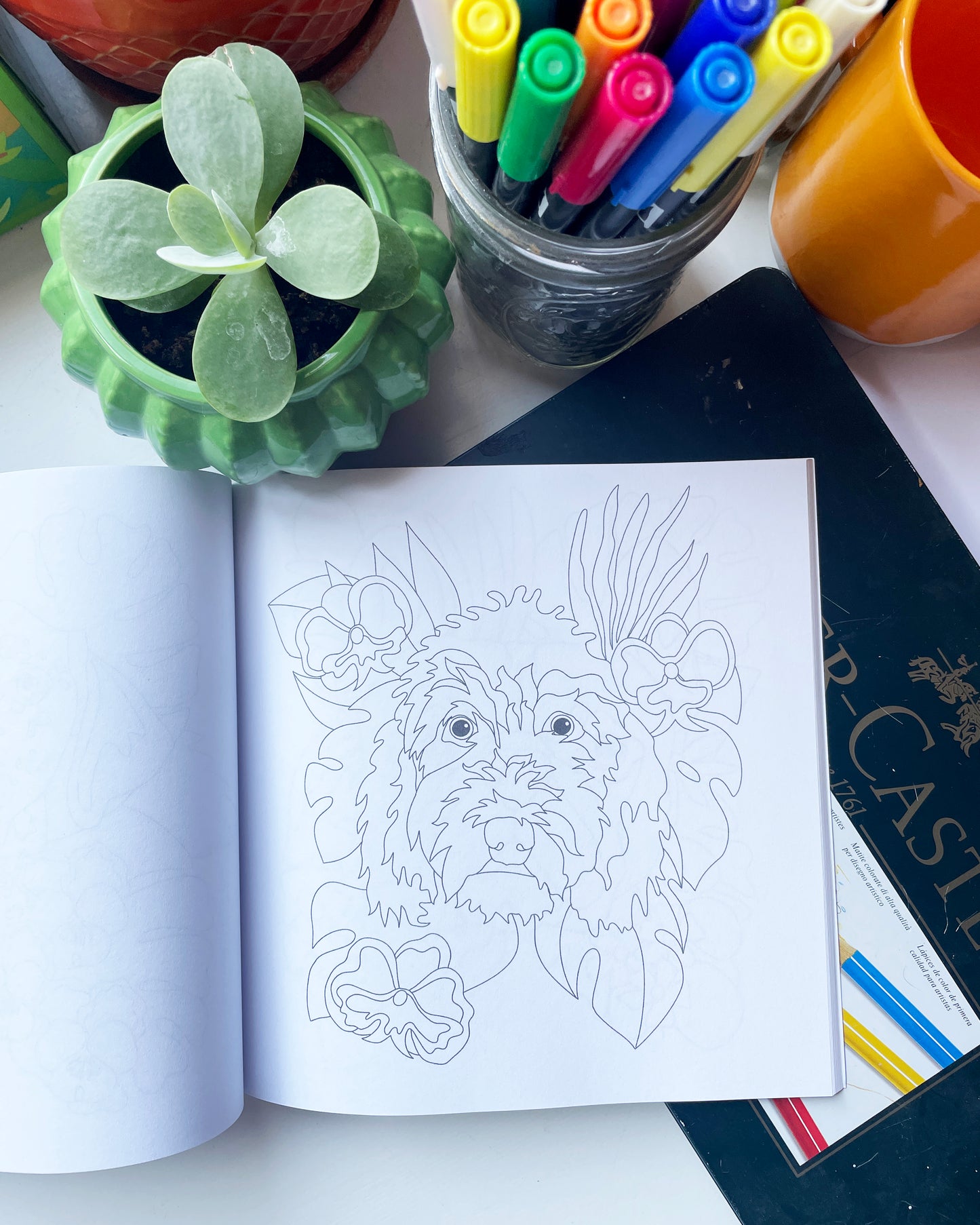 Pups In Paradise: Favorite Dog Breeds Coloring Book