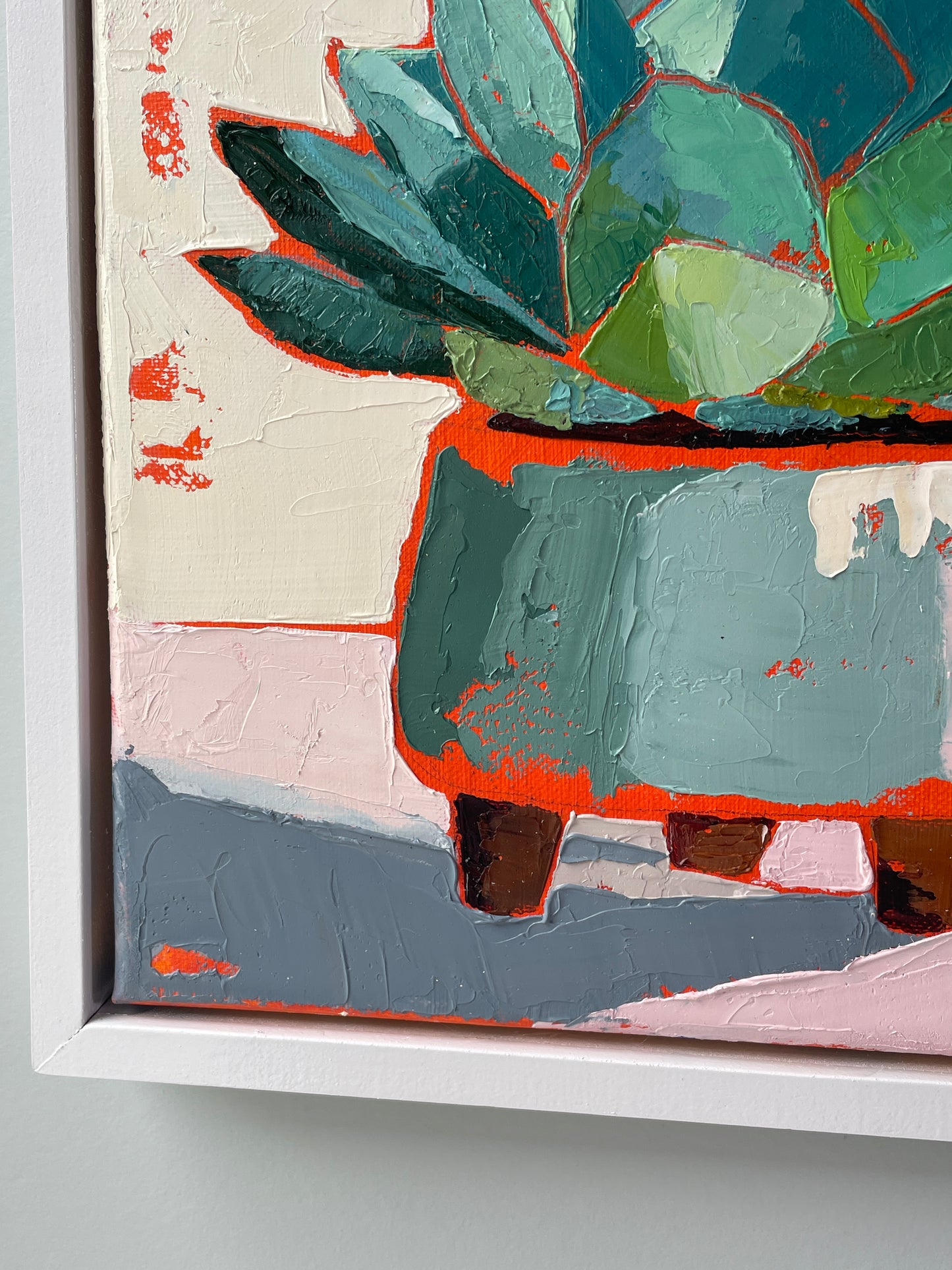 The Socialite – Original Succulent Oil Painting