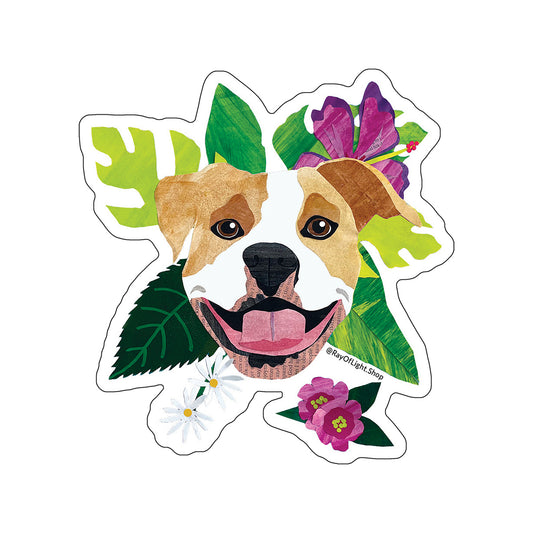 Staffordshire Pit Bill Sticker Tan