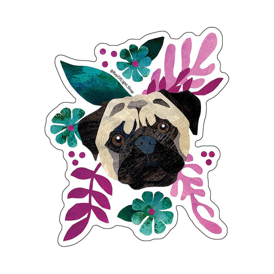 Pug Fawn Sticker