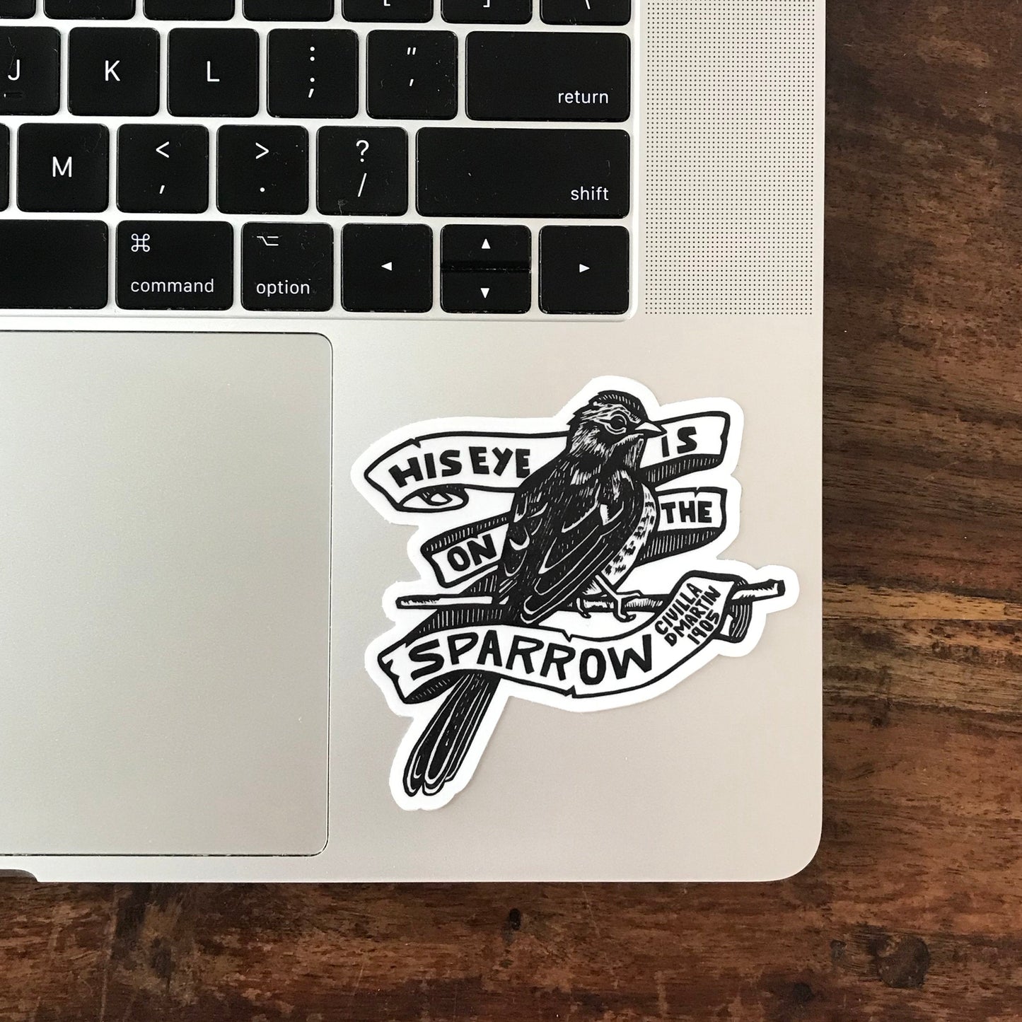 His Eye is on the Sparrow Sticker