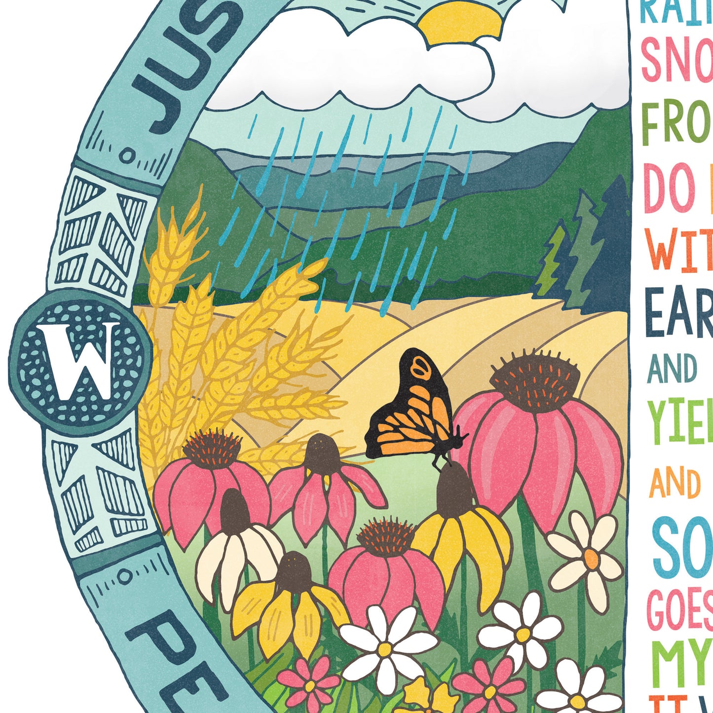 Isaiah 55:10–11 Seed for the Sower | Scripture Art Print