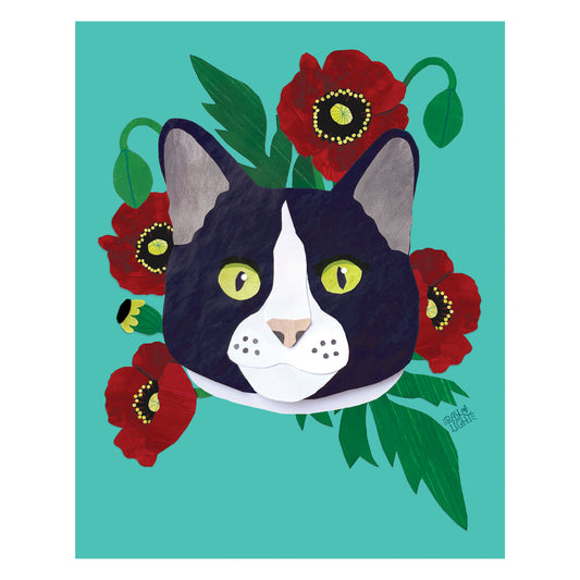 Tuxedo Cat Print