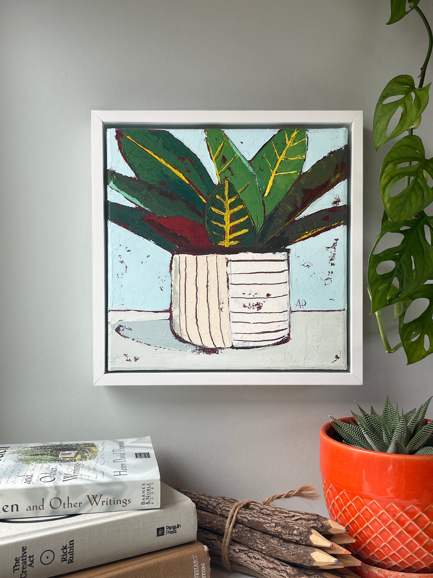 The Drama Queen – Croton Painting, Original Artwork