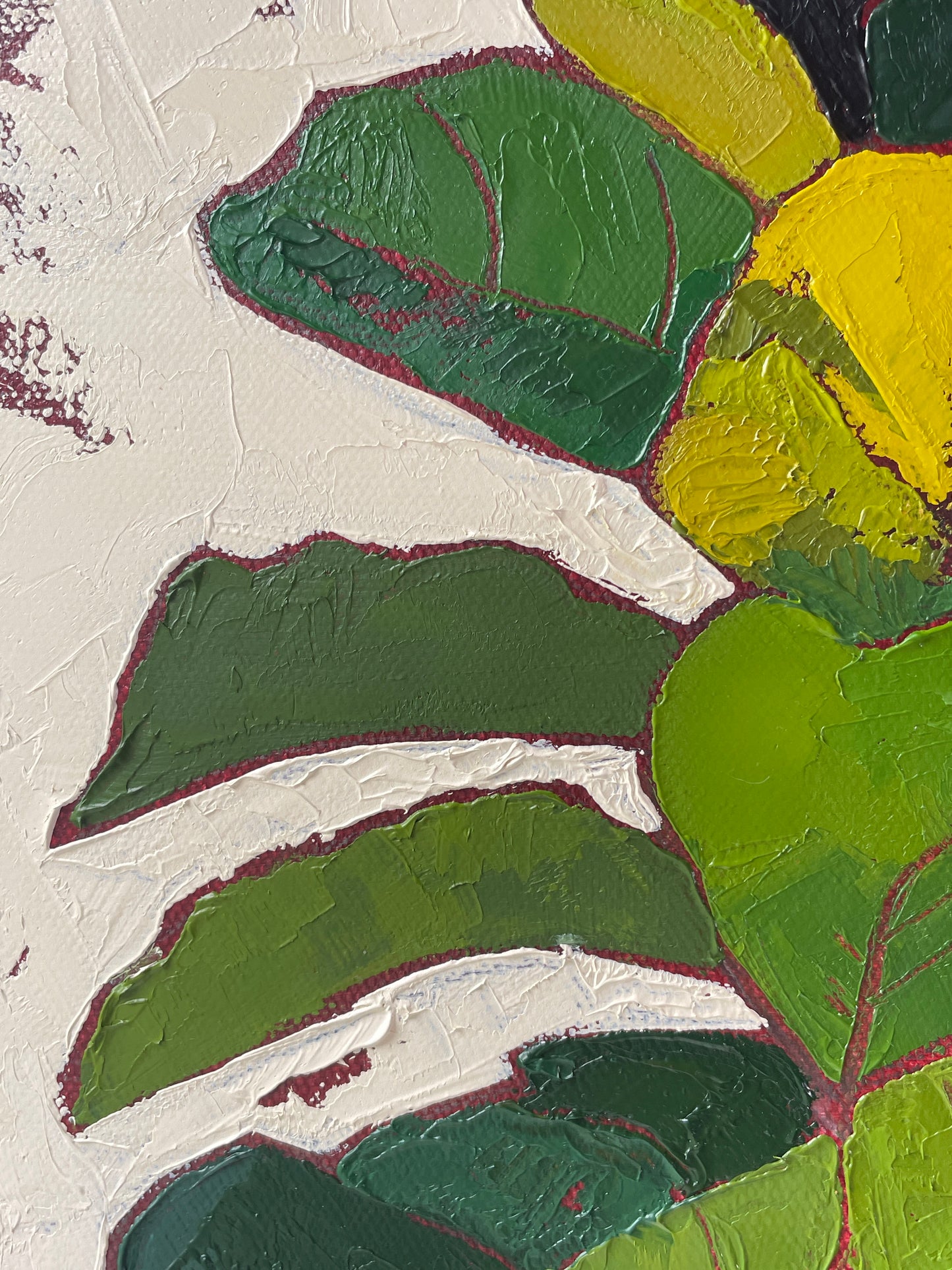 The Sophisticate – Fiddle Leaf Fig Original Oil Painting