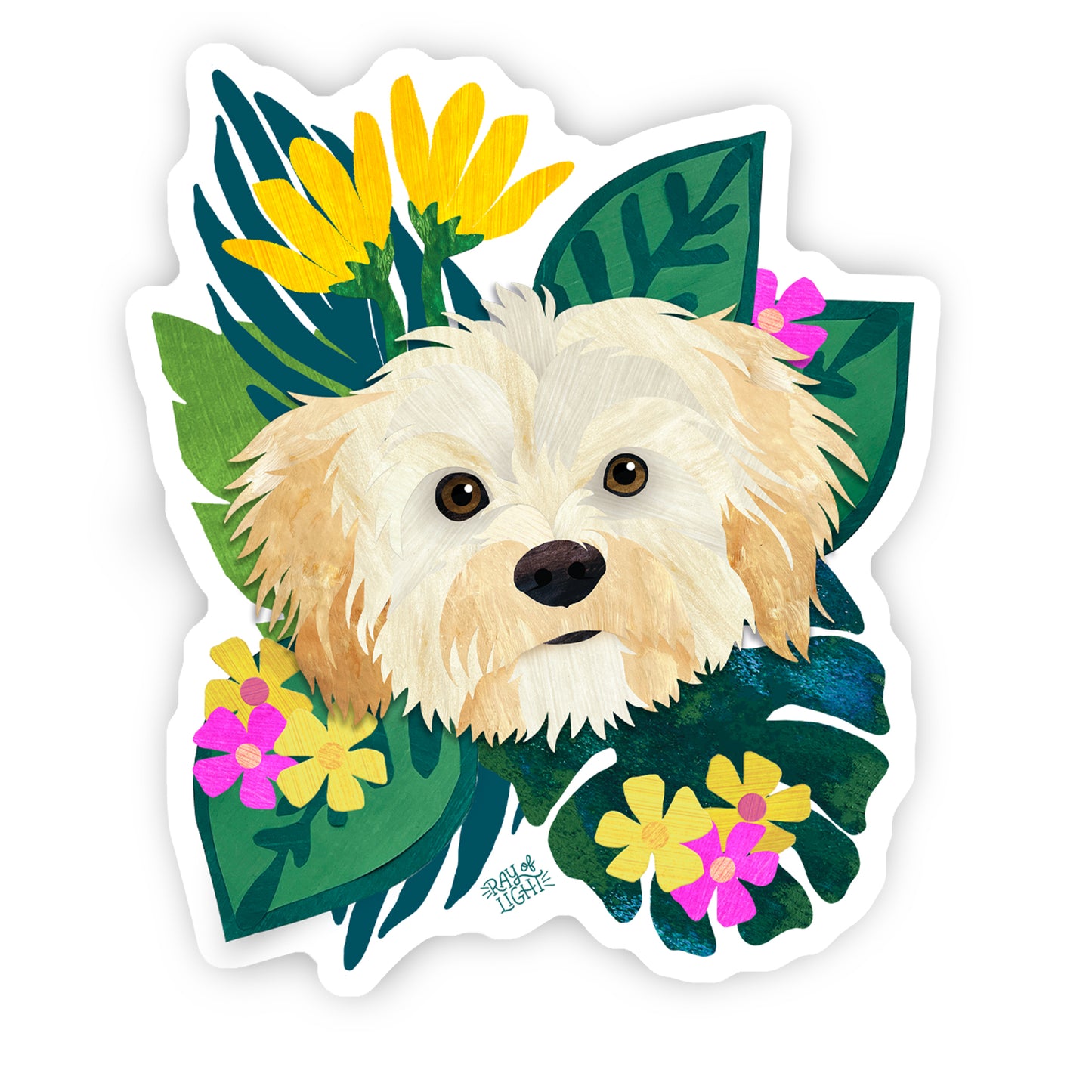 Havaneese Blonde Sticker