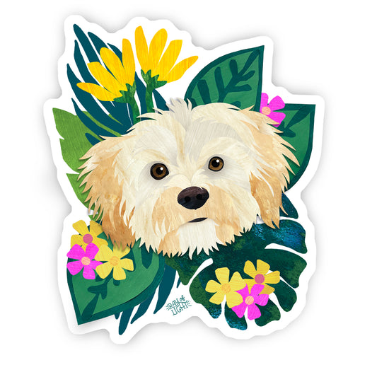 Havaneese Blonde Sticker