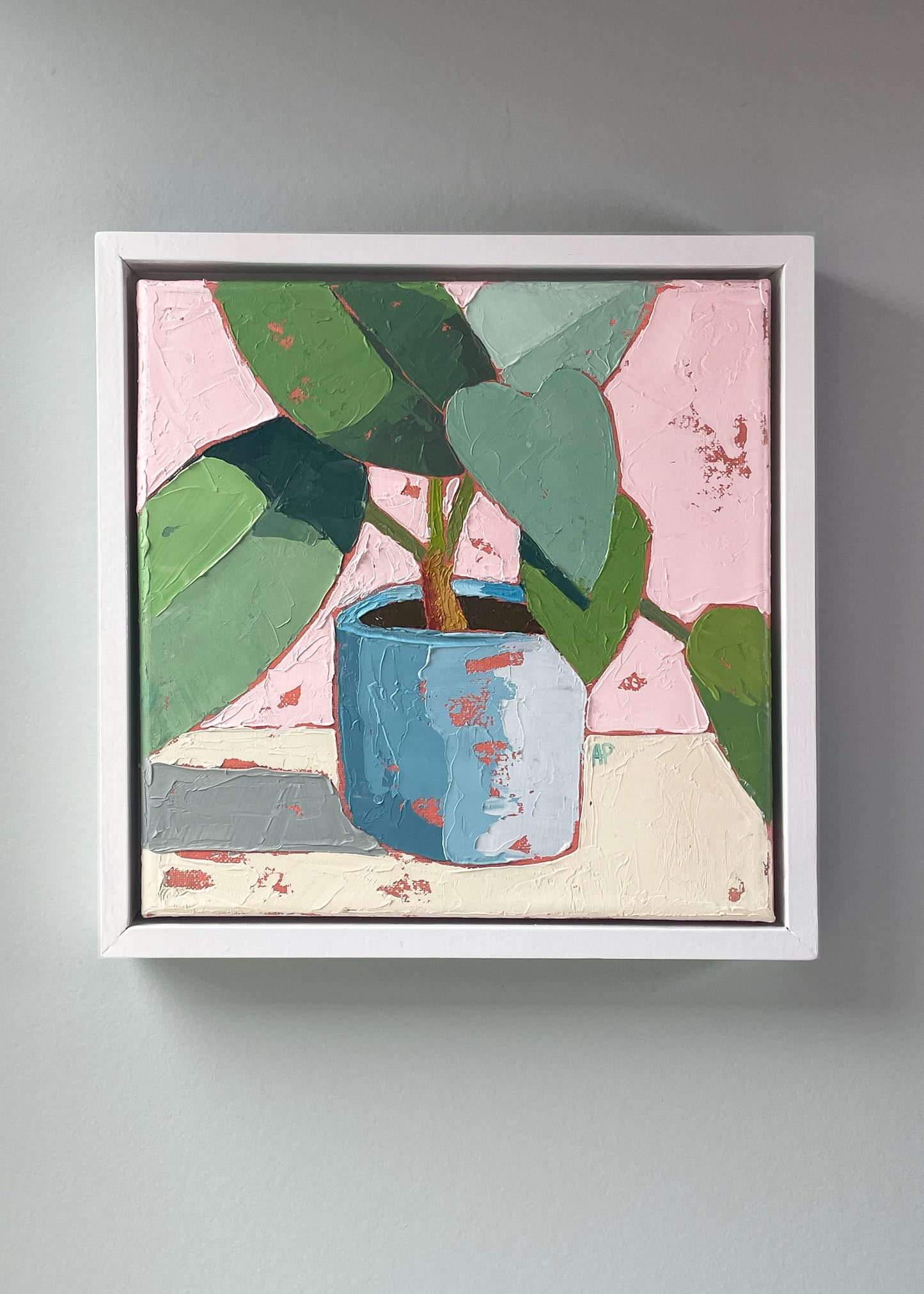 The Sweetheart – Original Heart Leaf Philodendron Oil Painting