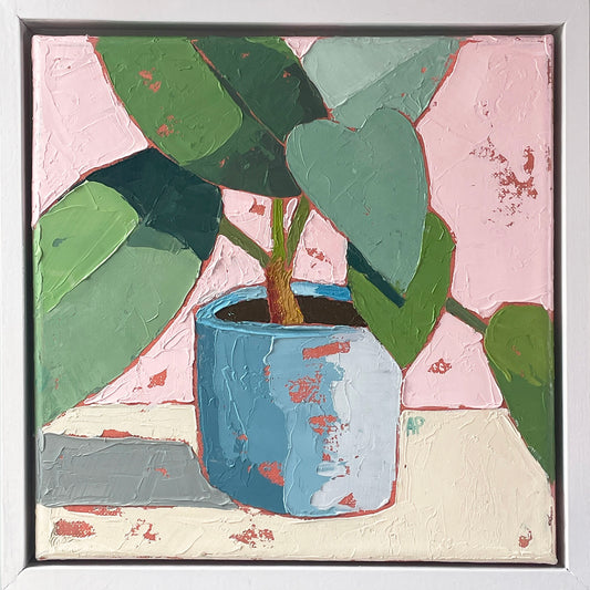 The Sweetheart – Original Heart Leaf Philodendron Oil Painting