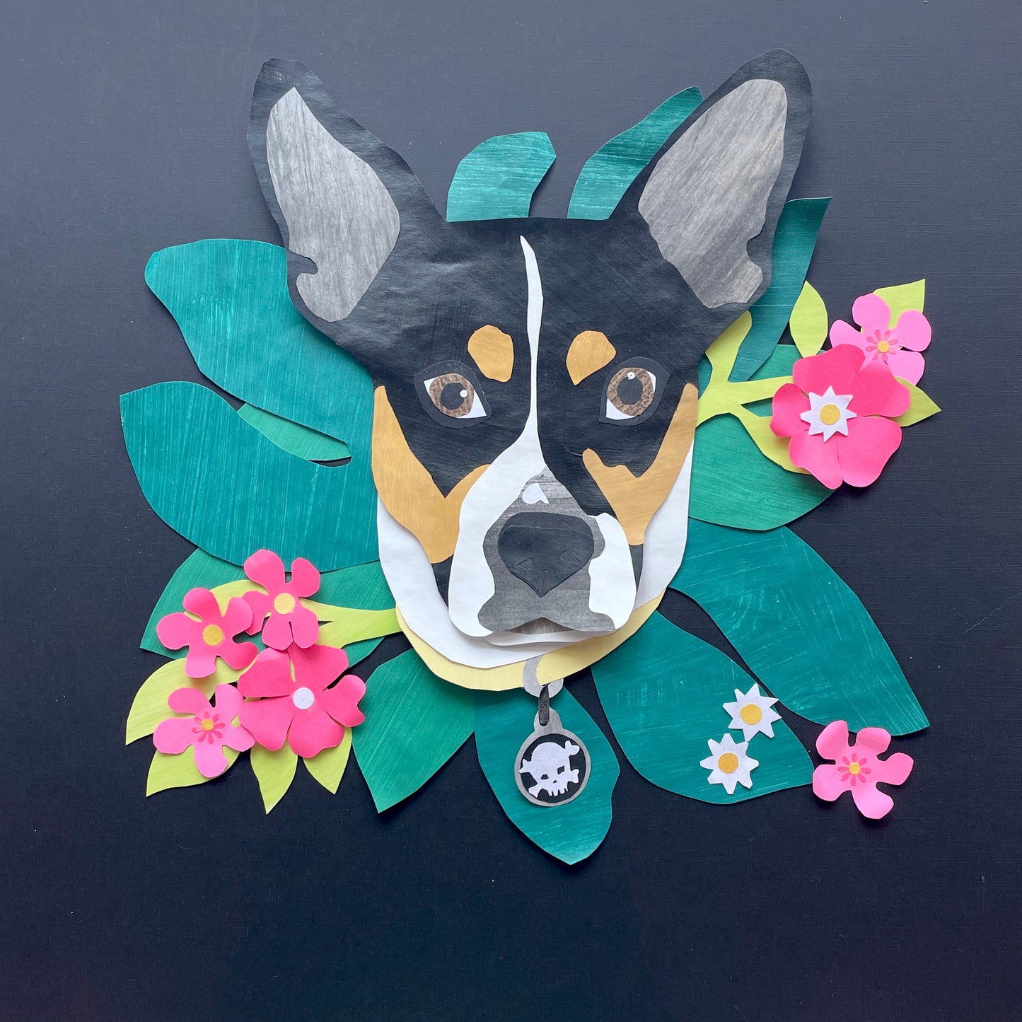 Custom Paper Collage Portrait