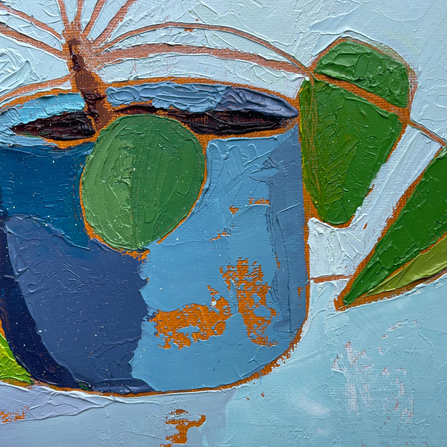 The Minimalist – Original Pilea Oil Painting