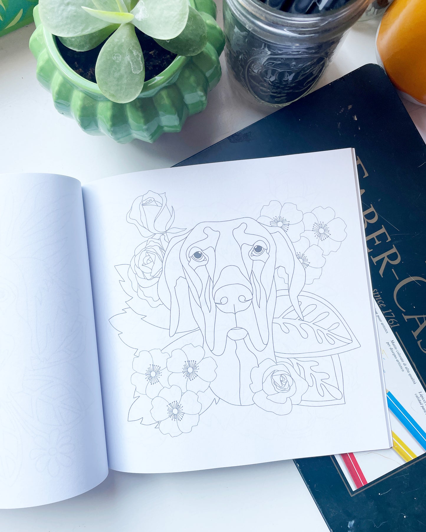 Pups In Paradise: Favorite Dog Breeds Coloring Book