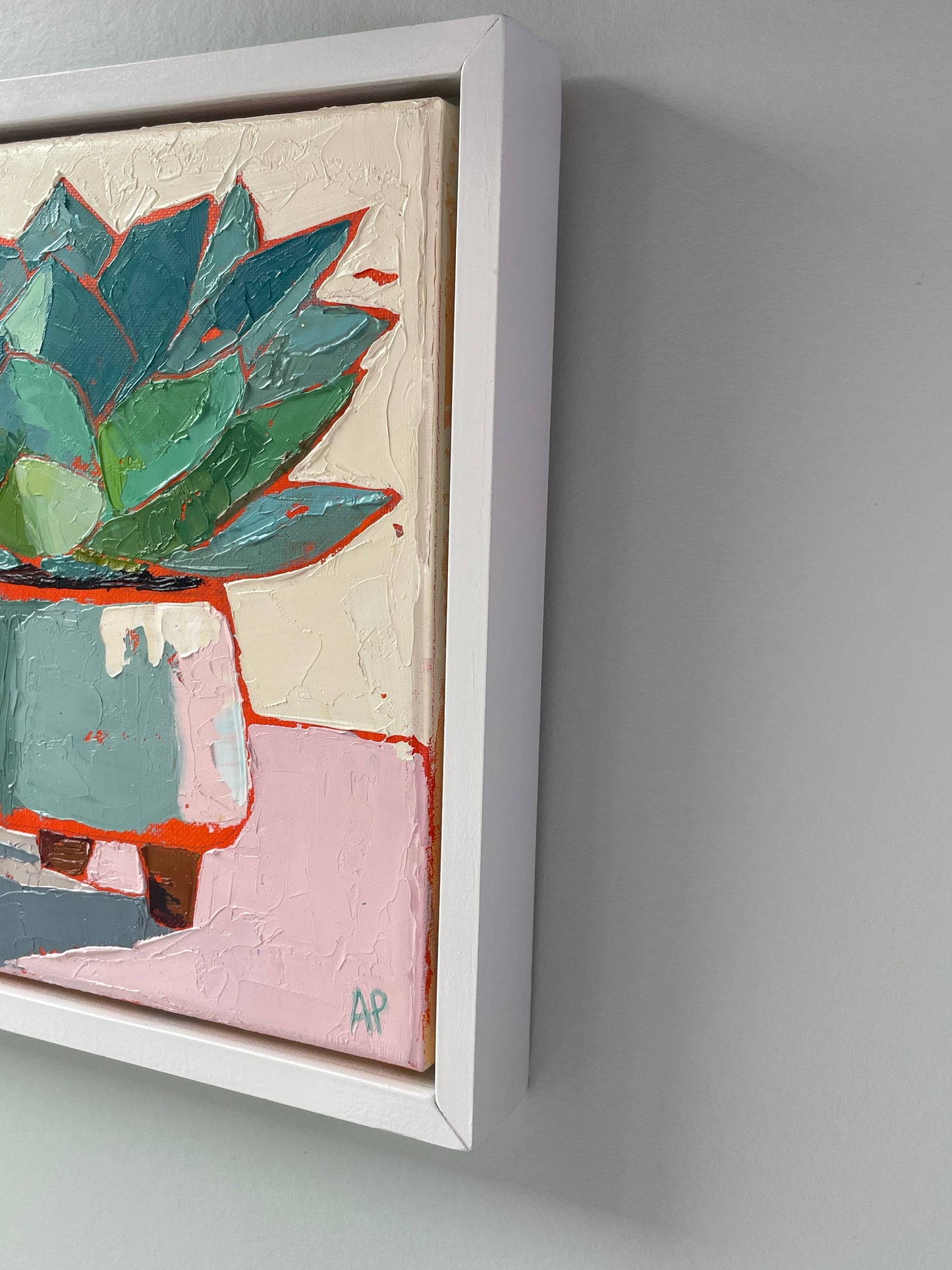 The Socialite – Original Succulent Oil Painting