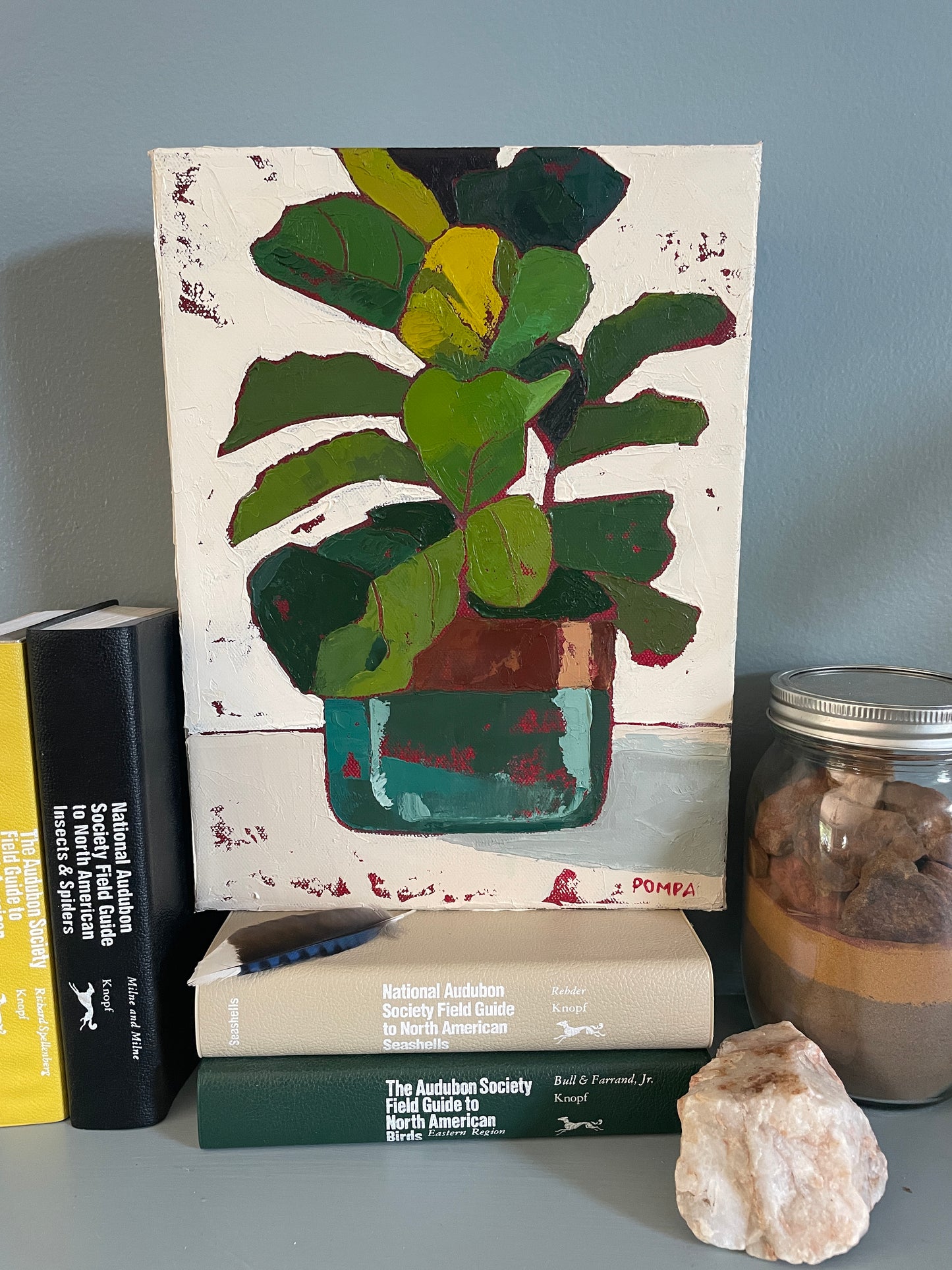 The Sophisticate – Fiddle Leaf Fig Original Oil Painting