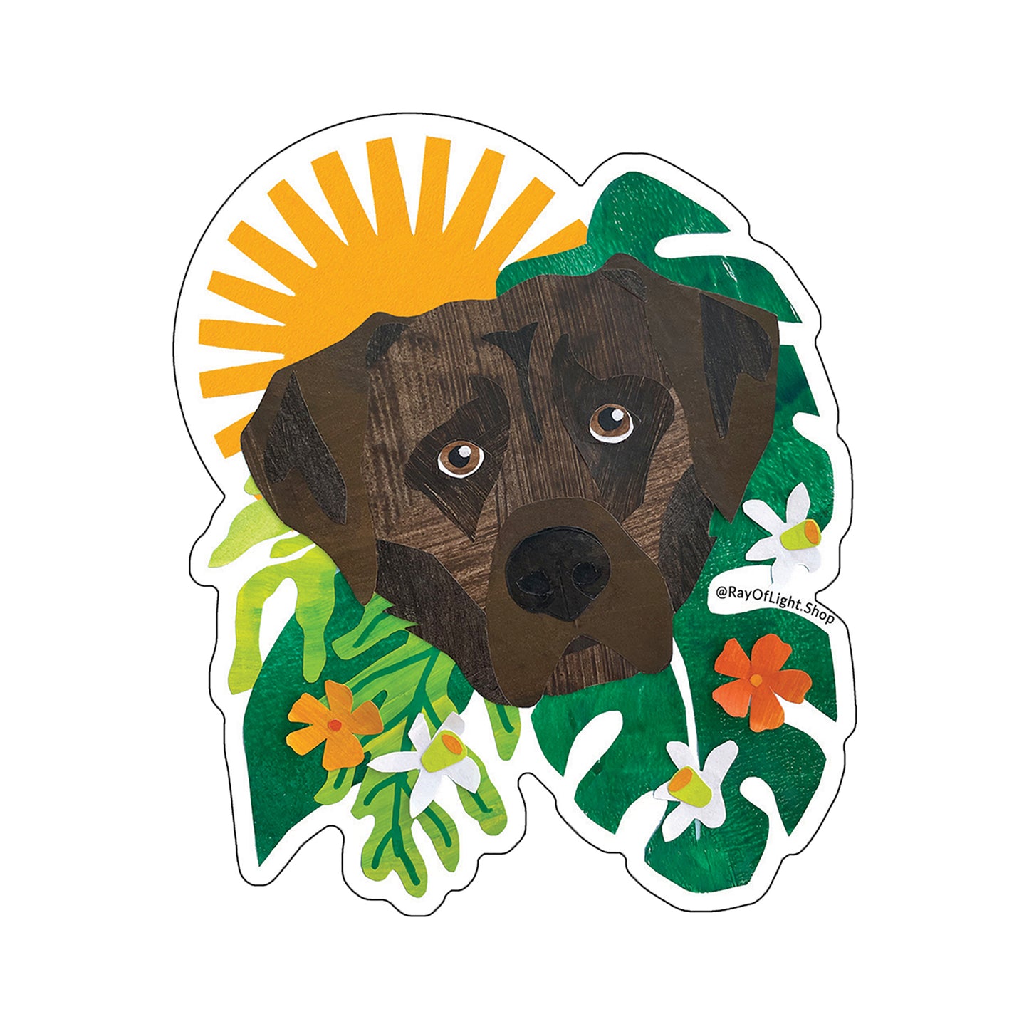 Chocolate Lab Sticker