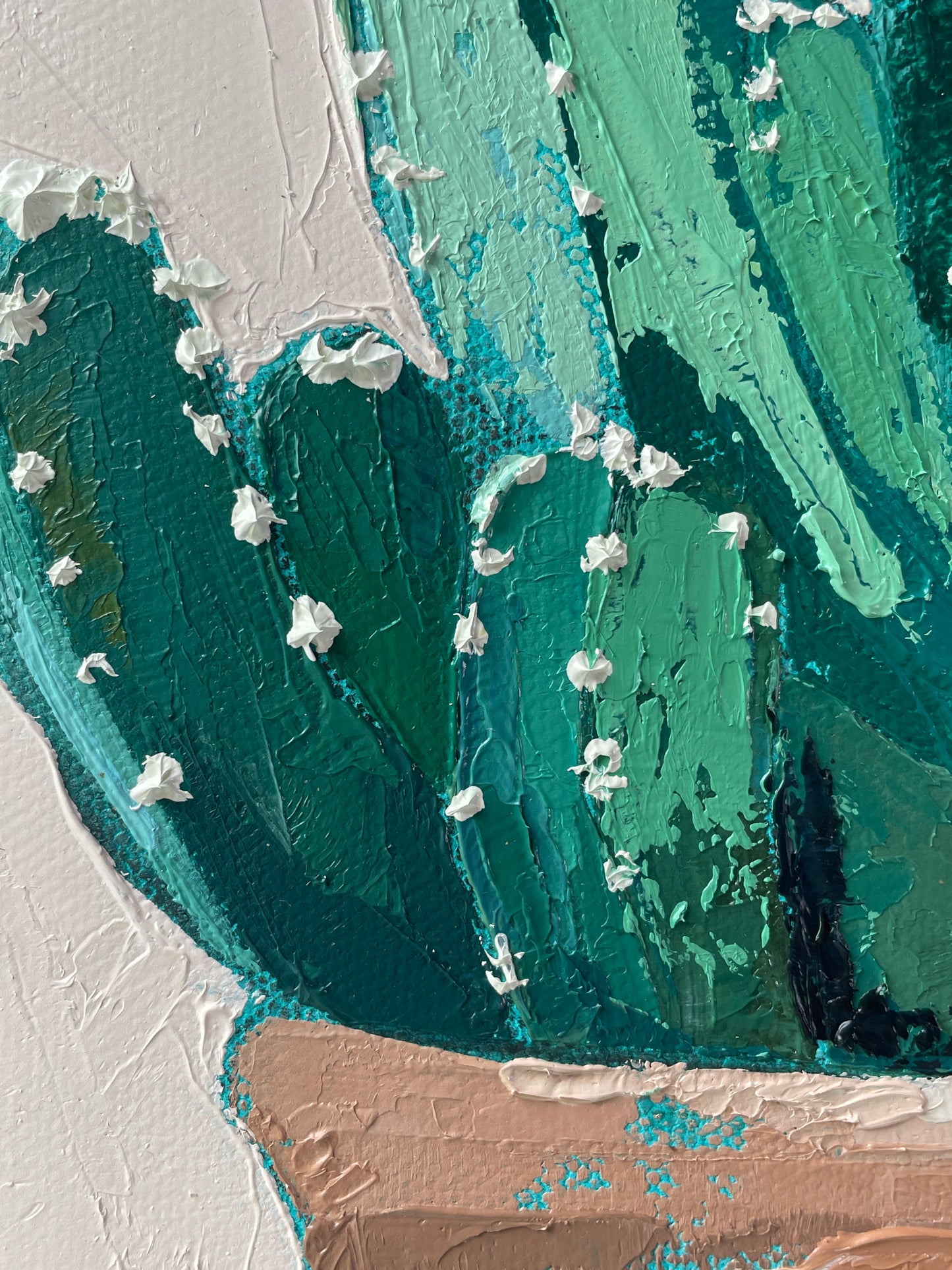 The Optimist – Original Cactus Oil Painting