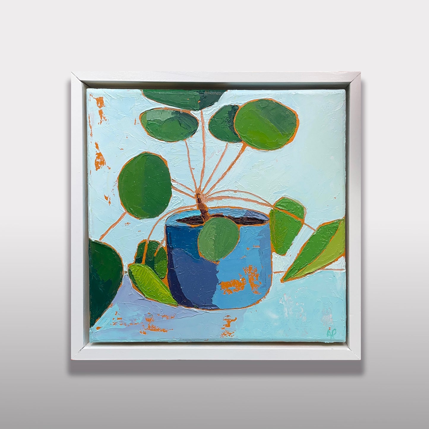 The Minimalist – Original Pilea Oil Painting