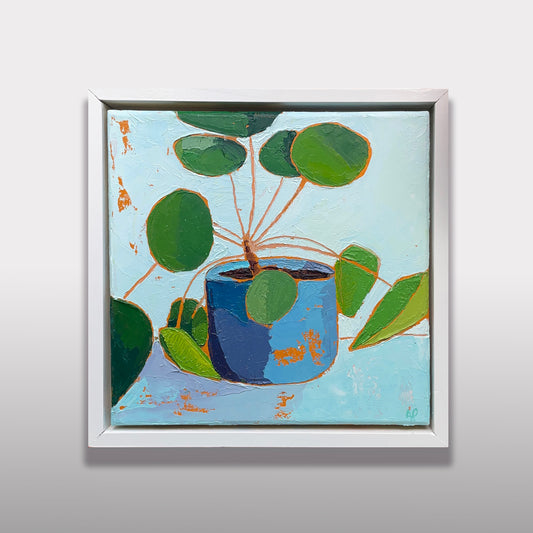 The Minimalist – Original Pilea Oil Painting
